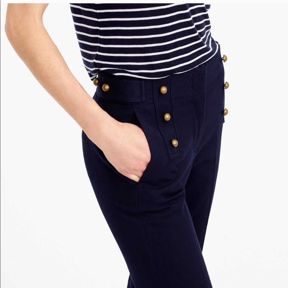 J. Crew Wool Teddy Sailor Pant Size 2
